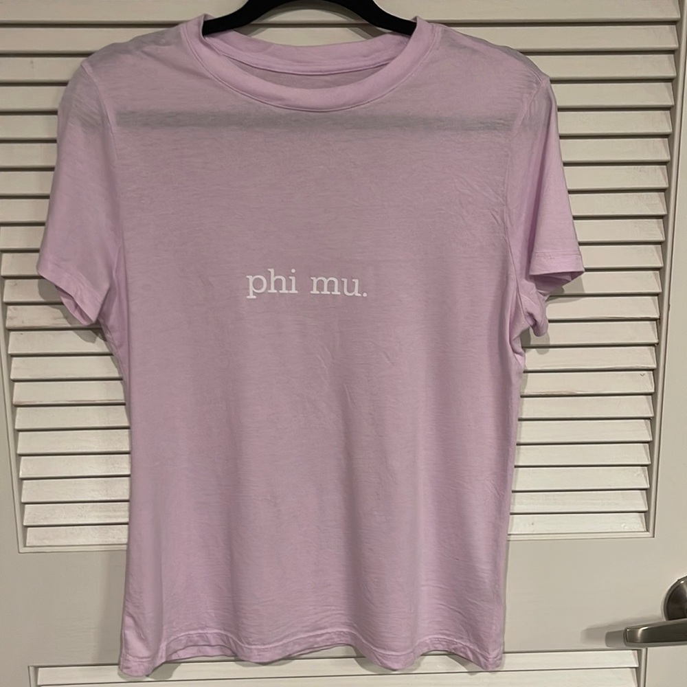 phi mu sorority tee
